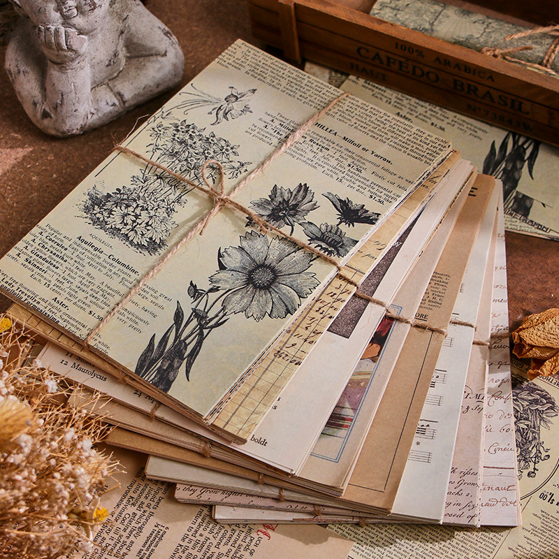 Vintage Junk Journal Scrapbooking Paper - 30 pezzi di carta per scrapbooking