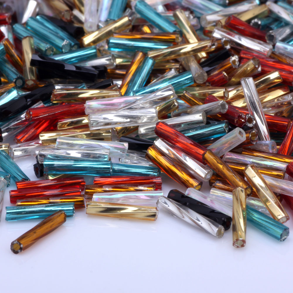 Glass Seed Beads 2Mm Jewelry Making - OlingArt Perline di Vetro a Tubo