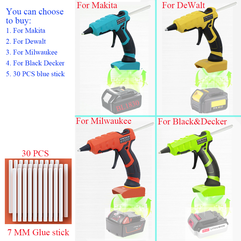 Hot Melt Glue Gun Cordless - Pistola per colla a caldo senza