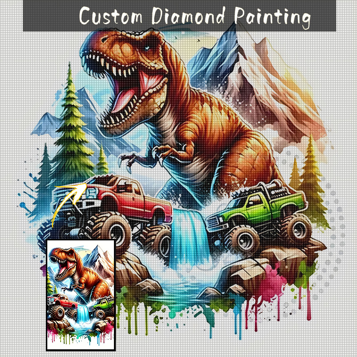 5D Diamond Painting Kit Full Drill - Kit per pittura con diamanti 5D