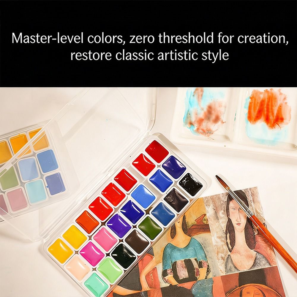 Set di 24 colori di acquerelli - Watercolor Paint Set Solid Pigment recensione e prezzo