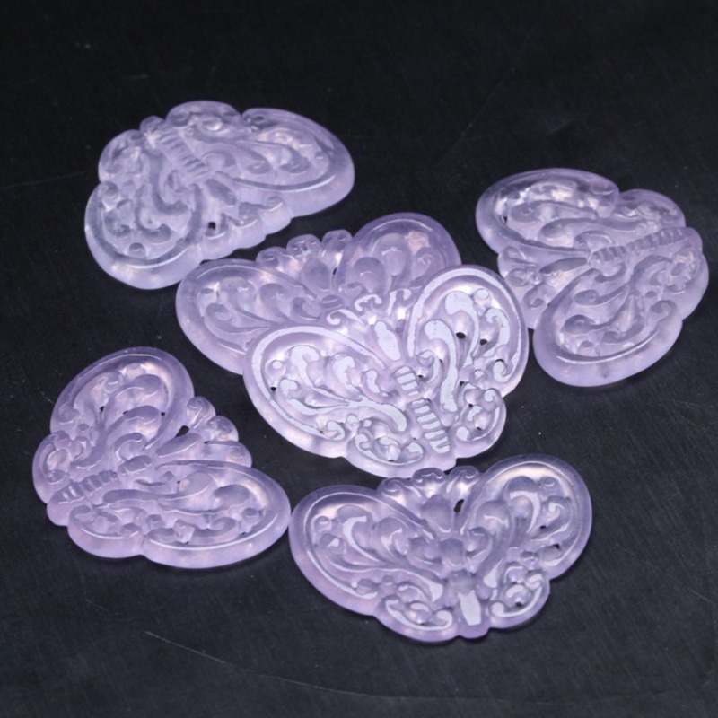 2 pezzi di giada viola natural - Beading recensione e prezzo