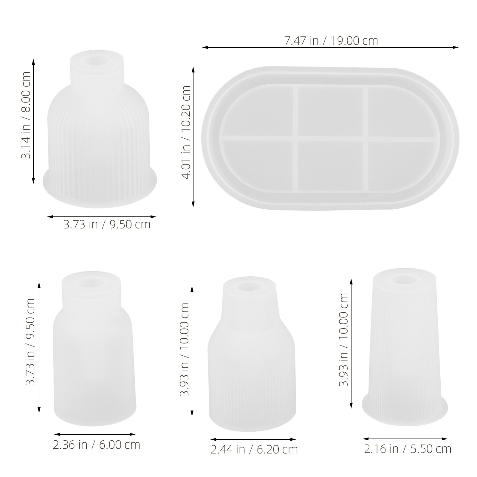 Set di stampi in silicone per  - Silicone Epoxy Resin Molds Set recensione e prezzo