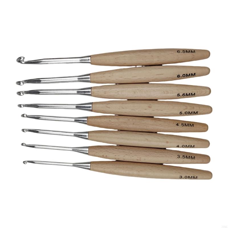 8 pezzi uncinetto ergonomico p - Wooden Crochet Hooks Ergonomic Handle recensione e prezzo