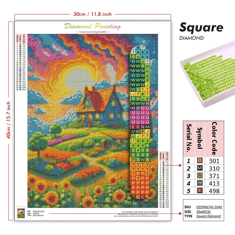 Kit per pittura con diamanti 5 - 5D Diamond Painting Kit Full Drill recensione e prezzo