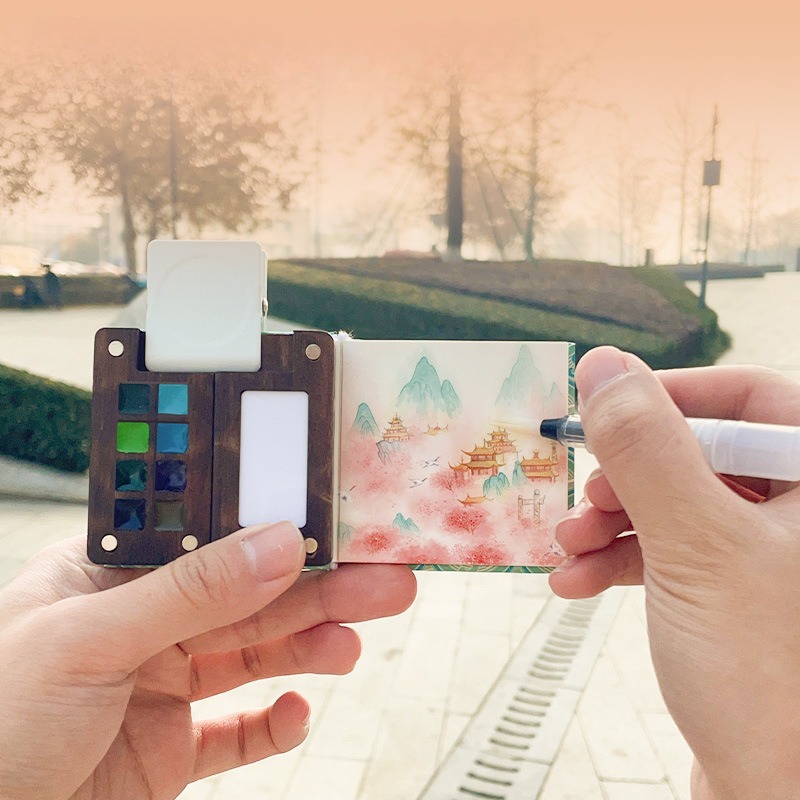 Mini portatile acquerello pigm - Watercolor Paint Set Solid Pigment recensione e prezzo