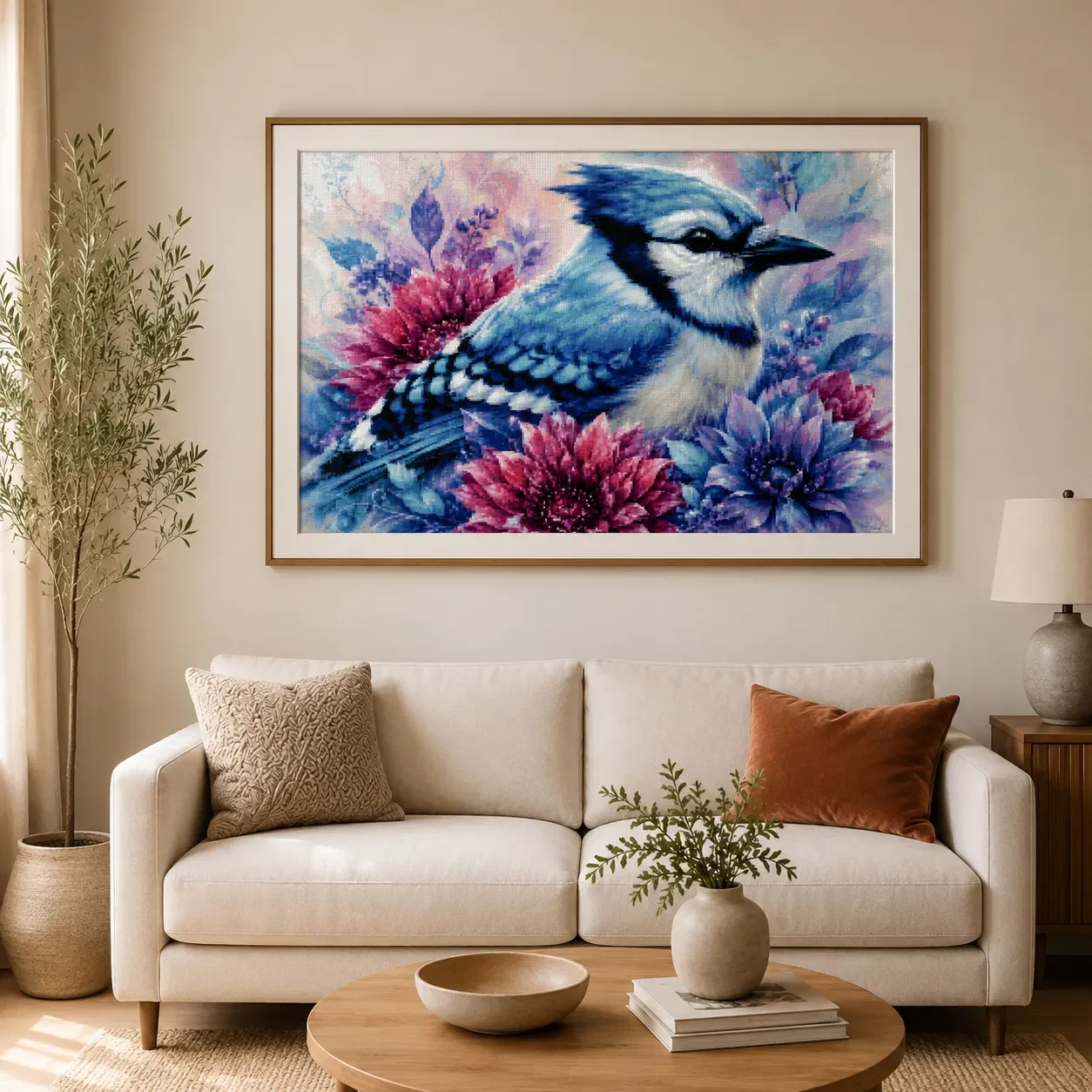 [ZZ8680-Gazza Blu] |   Kit per - Cross Stitch Stamped Kits Beginners recensione e prezzo